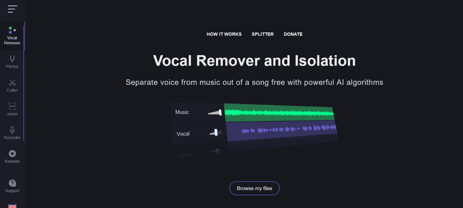 Https vocalremover org. Вокал ремувер изменить Тональность. Ai Voice Generator. Removal ai.